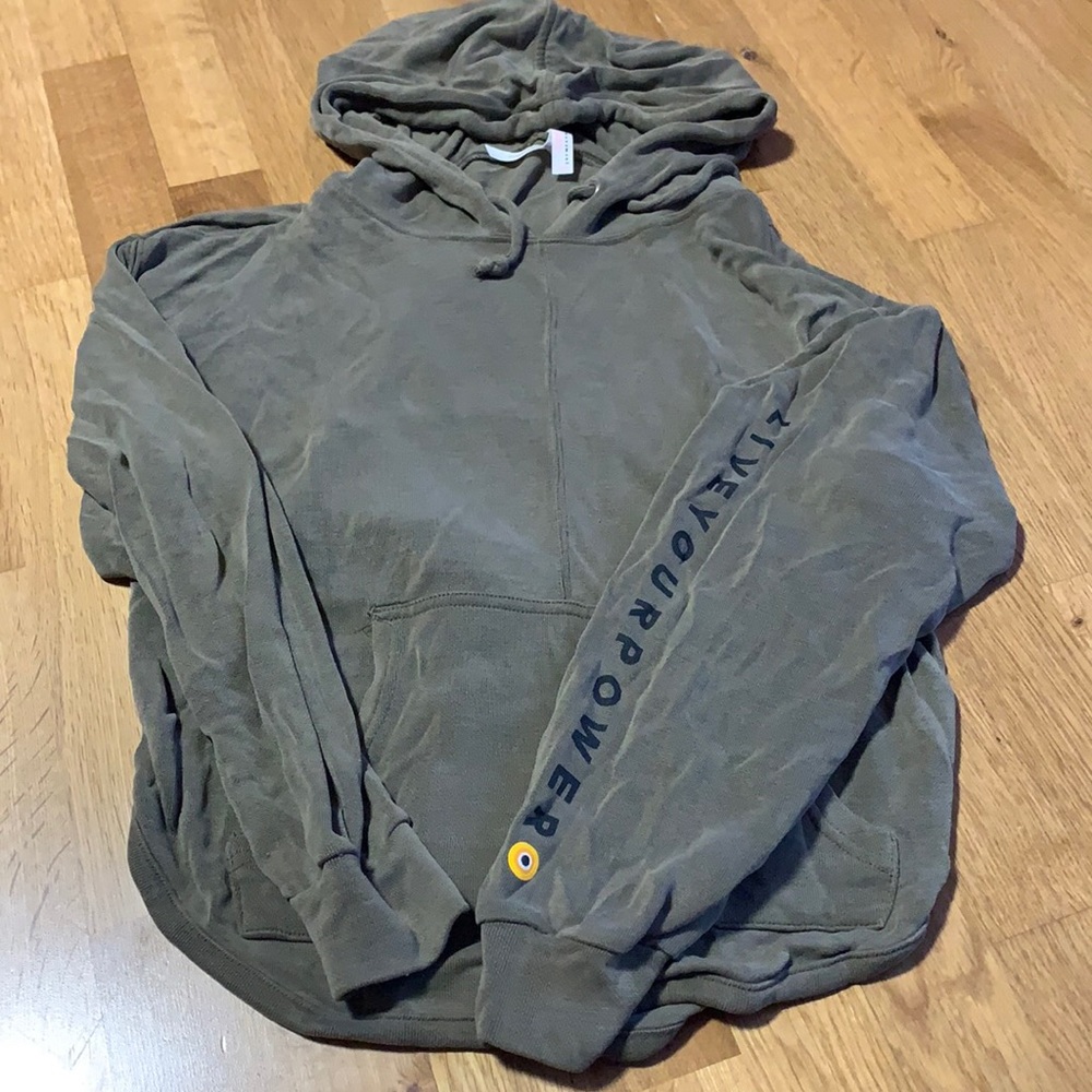 Corepower Yoga FREE PEOPLE MOVEMENT HOODIE WITH BACK CUT OUTS